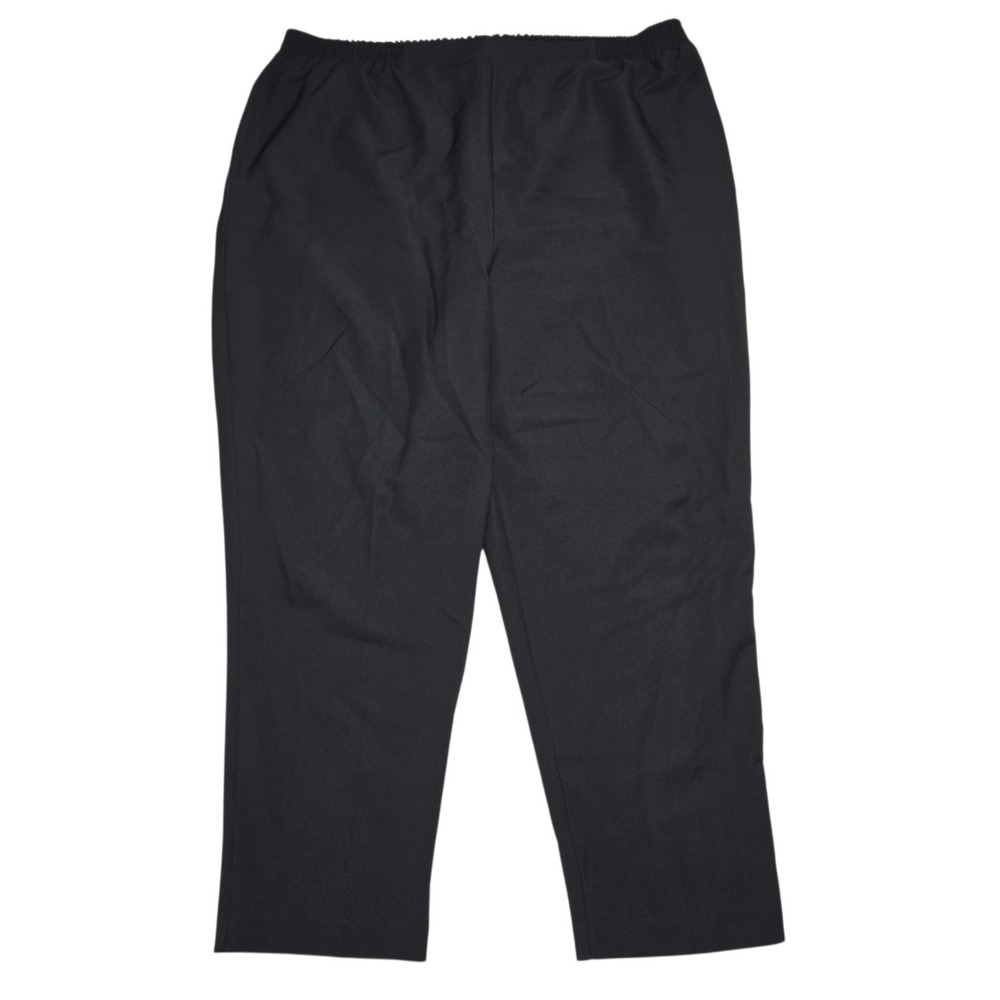 Vintage Just For Women Trousers Womens 24W Black Elastic Waist Pull On USA